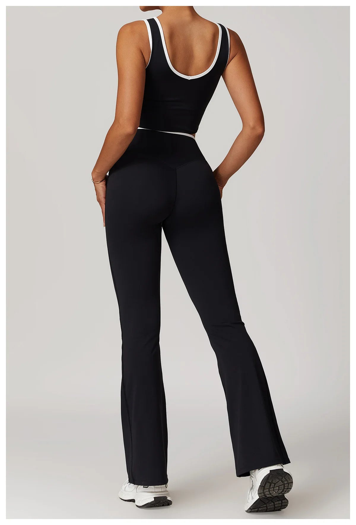 Women Gym Clothes Yoga Suits High Waist Two Piece Set Gym Leggings Yoga Sportswear Fitness Vest Crop Top Tracksuits Sports Bra