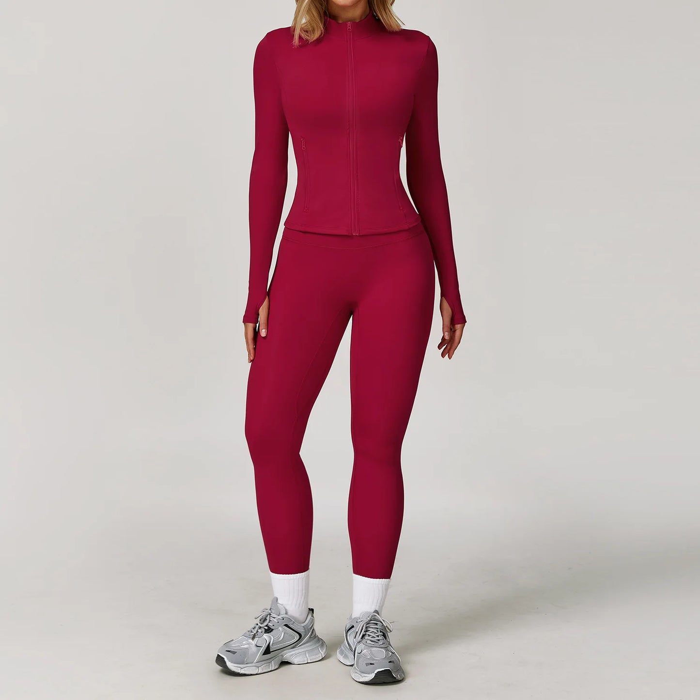 2/3PCS Yoga Suit Sports Set Gym Set Women Tracksuit Running Workout Clothes Long Sleeve Sports Bra Athletic Wear Yoga Clothing