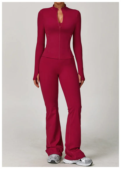 2/3PCS Yoga Suit Sports Set Gym Set Women Tracksuit Running Workout Clothes Long Sleeve Sports Bra Athletic Wear Yoga Clothing