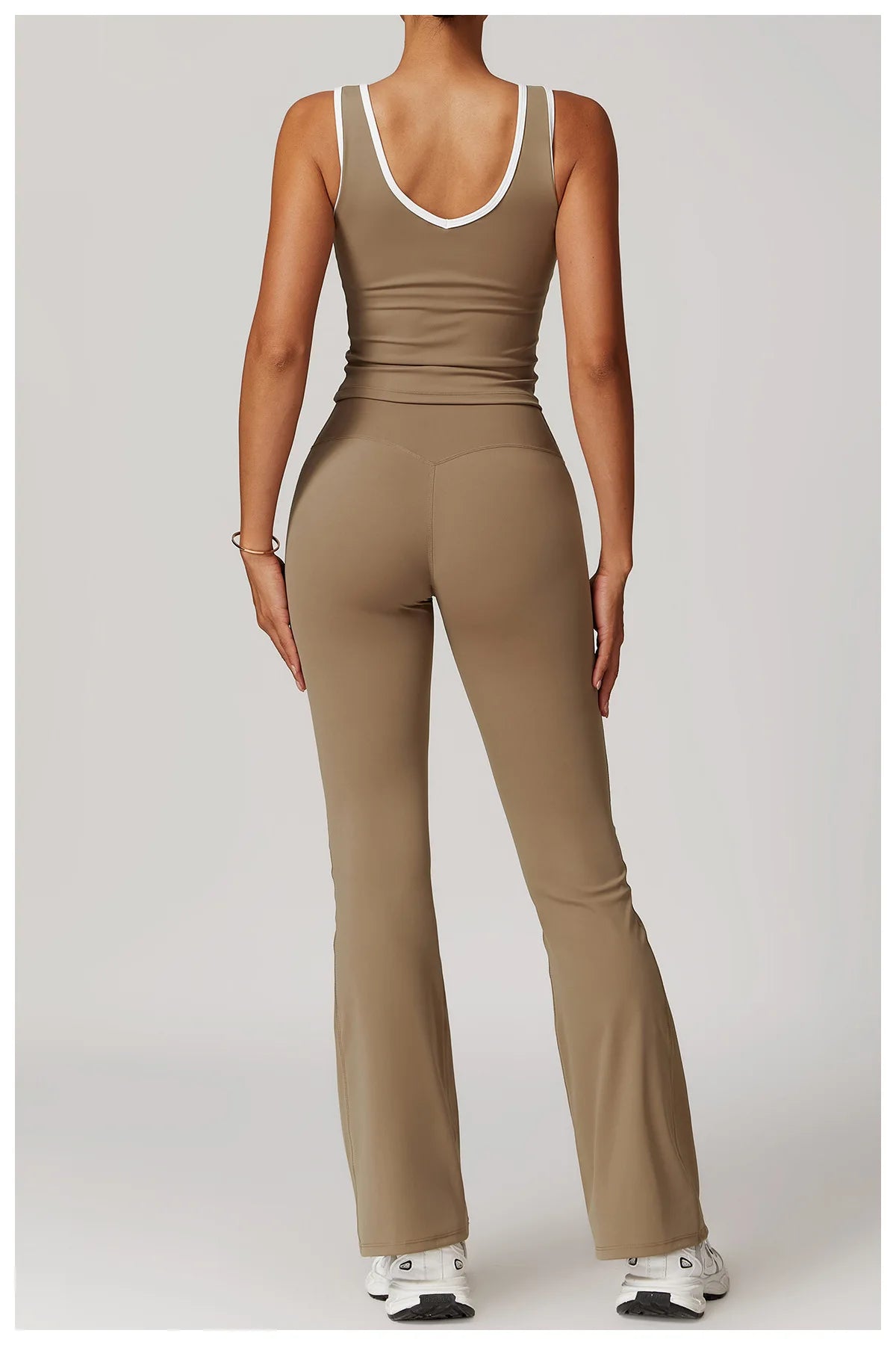 Women Gym Clothes Yoga Suits High Waist Two Piece Set Gym Leggings Yoga Sportswear Fitness Vest Crop Top Tracksuits Sports Bra