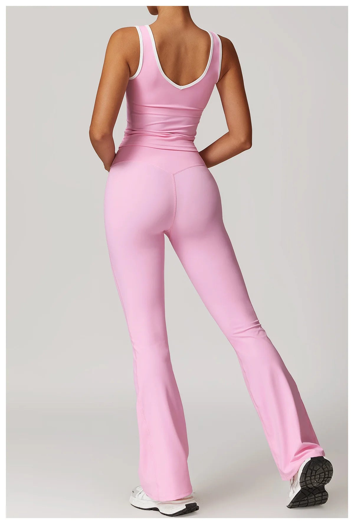 Women Gym Clothes Yoga Suits High Waist Two Piece Set Gym Leggings Yoga Sportswear Fitness Vest Crop Top Tracksuits Sports Bra