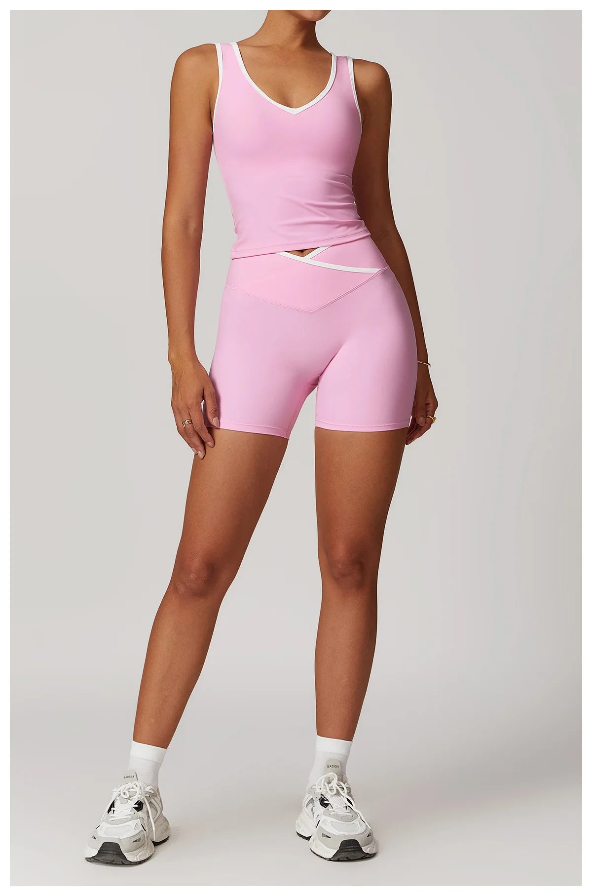 Women Gym Clothes Yoga Suits High Waist Two Piece Set Gym Leggings Yoga Sportswear Fitness Vest Crop Top Tracksuits Sports Bra